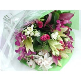 Lilies, Orchids and Freesia Bouquet